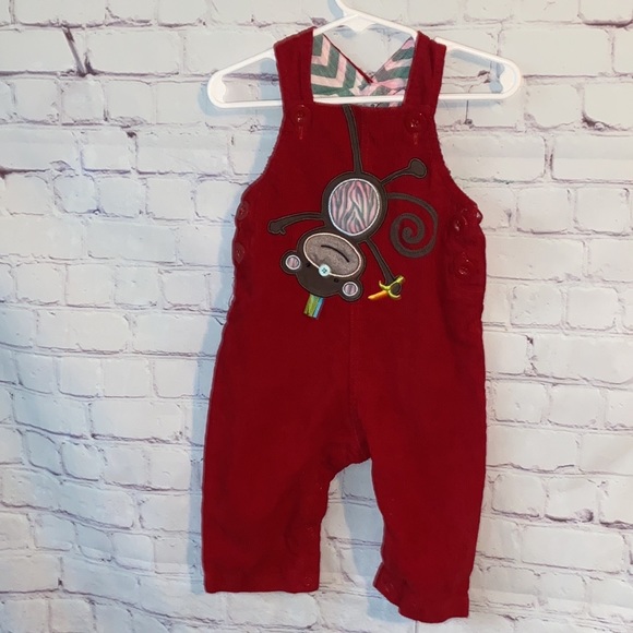 🌸Mud Pie Monkey Bibs Size 12/18 Months - Picture 1 of 4